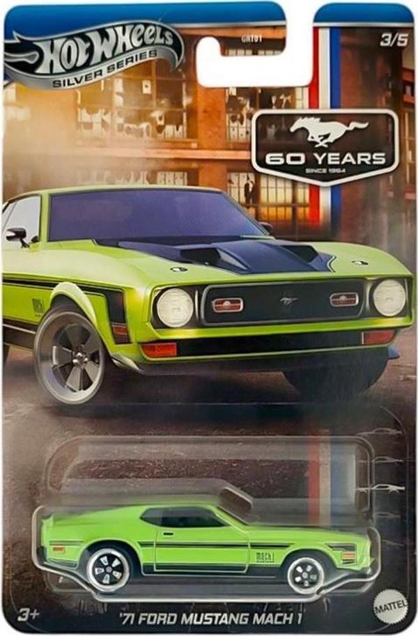 Hot Wheels Silver Serisi 71 Ford Mustang MACH 1 JBY52 - Image 1