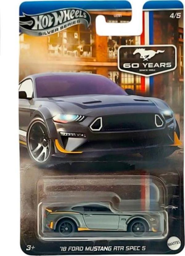 Hot Wheels Silver Serisi 18 Ford Mustang RTR SPEC 5 JBY53 - Image 1