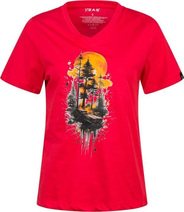 2AS Alone Baskılı V Yaka Kadın T-Shirt 413 - Image 1