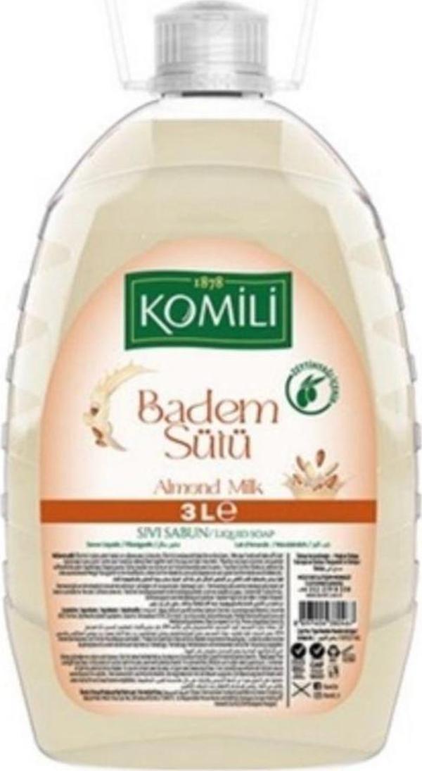 Komili 6'Lı Sıvı Sabun 3 Lt. Badem Sütü - Image 1
