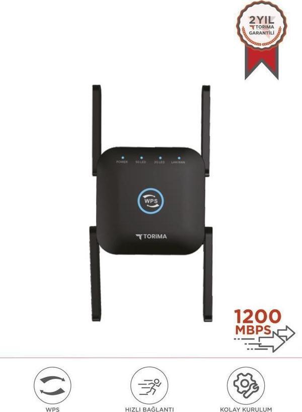 Torima AC24 Siyah Wifi Pro Sinyal Yakınlaştırıcı Router - Image 1