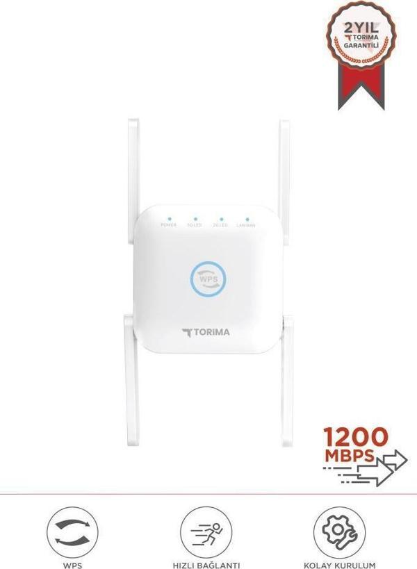 Torima AC24 Beyaz Wifi Pro Sinyal Yakınlaştırıcı Router - Image 1