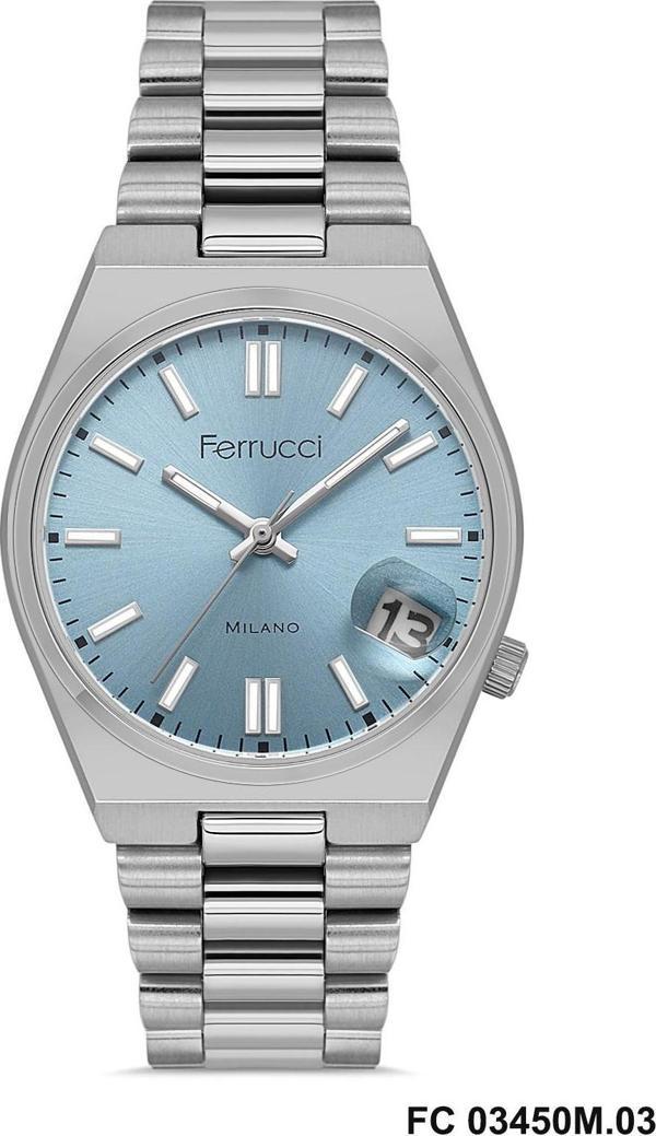 Ferrucci Fer.03450m.03 Çelik Kordon Kadın Kol Saati Metalik Gri-F623 - Image 1