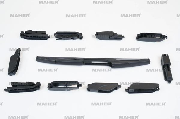 Silecek Süpürgesi Plastik Tip 10 Aparatlı 11 Arka (280Mm) - Image 1