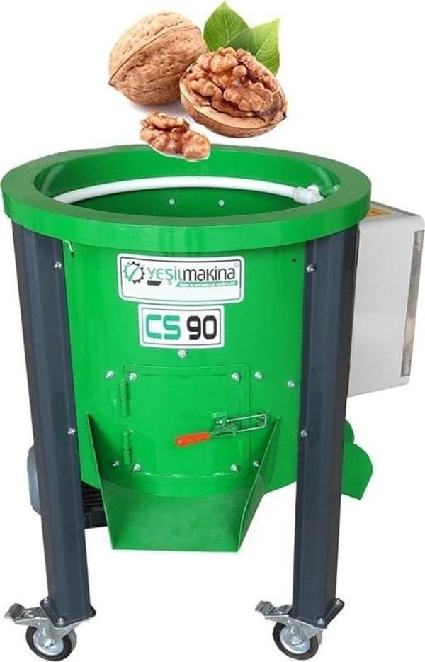 Yeşil CS90D Devir Ayarlı Ceviz Soyma Makinesi 50KG/90L 220V - Image 1