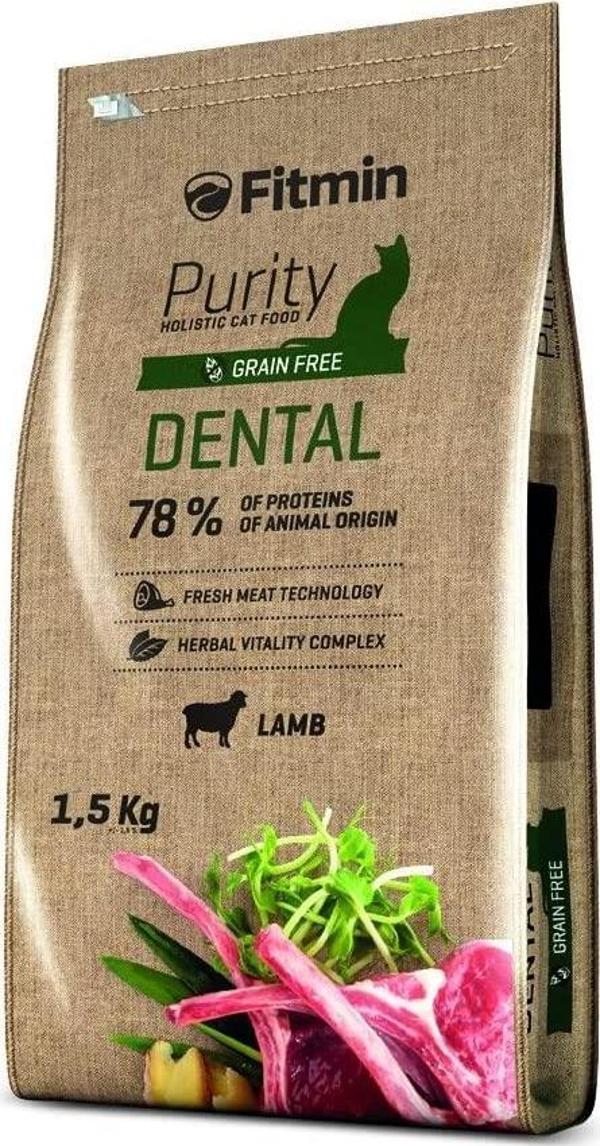 Fitmin Purity Dental Taze Kuzu Etli Yetişkin Kedi Maması 1,5 Kg - Image 1