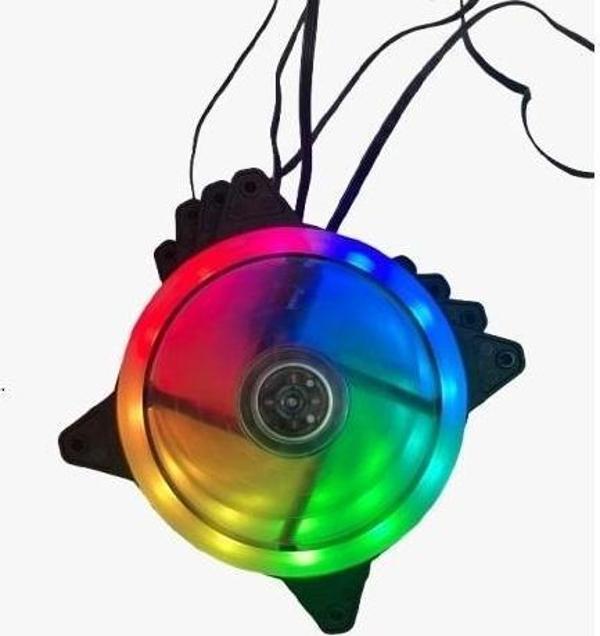 Gameforce Dual 4x120mm Kumandasız RGB Işıklı Sessiz Kasa Fanı - Image 1