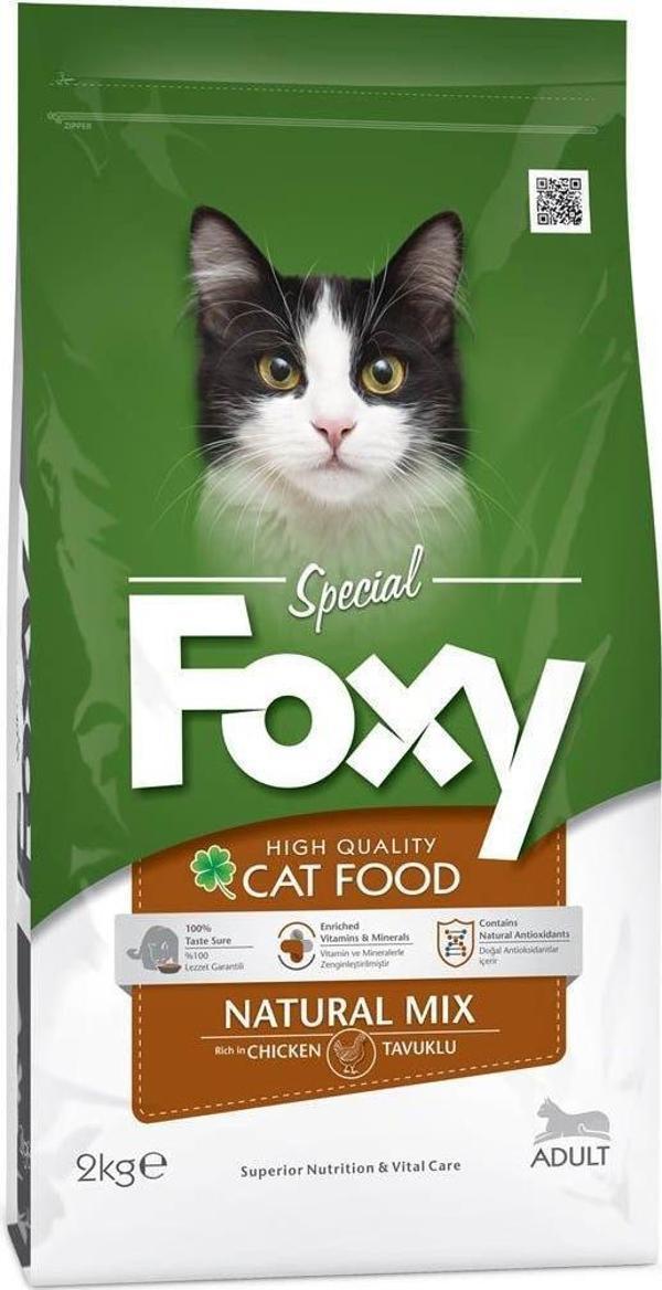 Foxy 30/15 Natural Mix Tavuk Etli Kedi Maması 2 Kg - Image 1