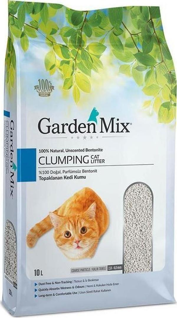 Garden Mix Kokusuz Bentonit Kalın Taneli Kedi Kumu 10 Lt - Image 1