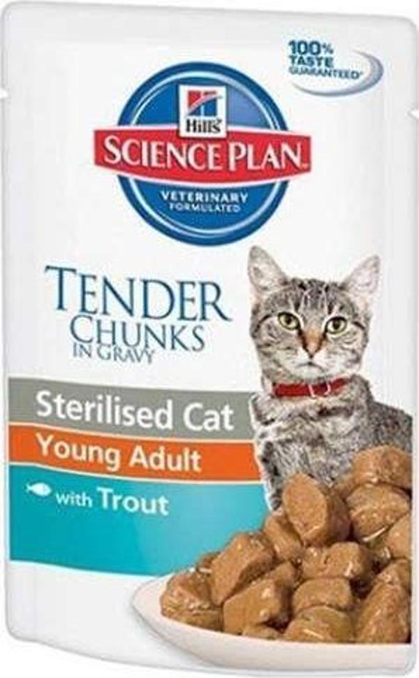 Hill's Tender Chunks In Gravy Alabalıklı Kısırlaştırılmış Kedi Konservesi 85 Gr - Image 1