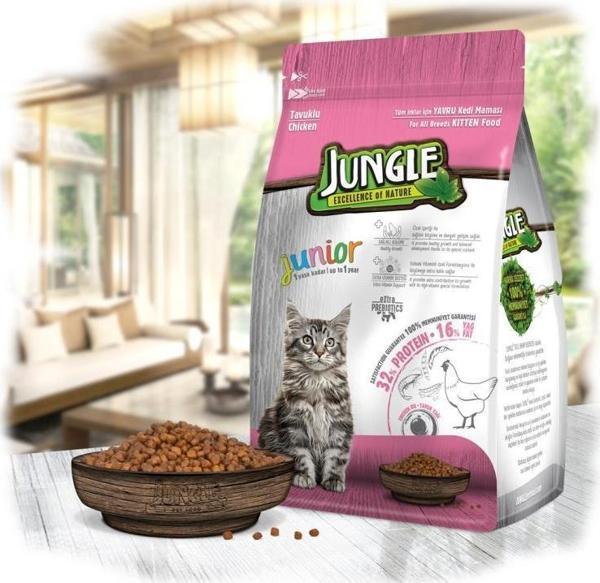 Jungle Junior Tavuklu Yavru Kedi Maması 1,5 kg - Image 1