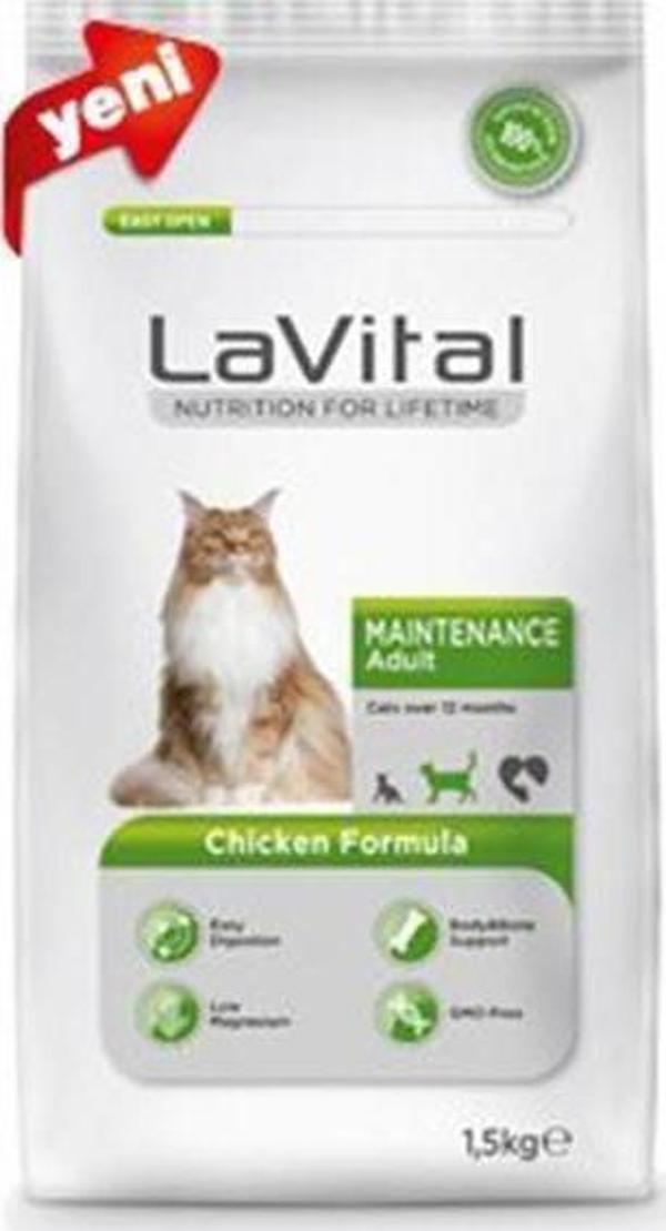 LaVital Maintenance Tavuklu Yetişkin Kedi Maması 1,5 Kg - Image 1