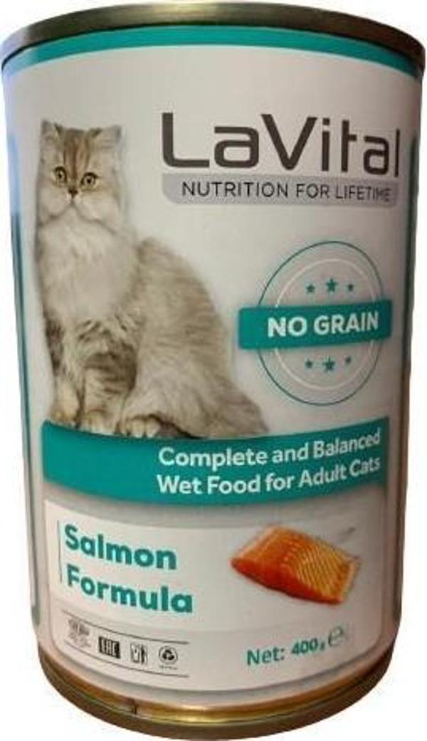 LaVital Püre Somon Etli Kedi Konservesi 400 Gr - Image 1
