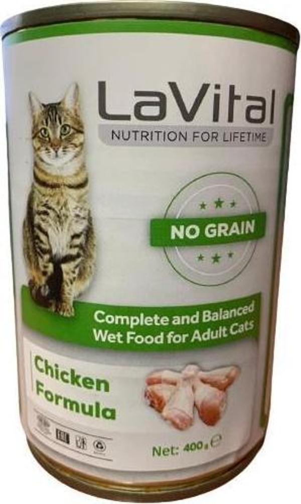 LaVital Püre Tavuk Etli Kedi Konservesi 400 Gr - Image 1