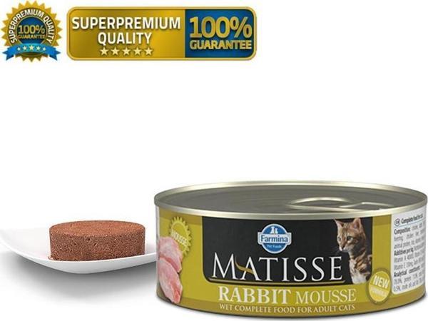 Matisse Mousse Tavşanlı Kedi Konservesi 85 gr - Image 1