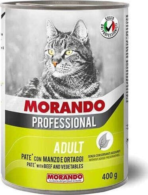 Morando Pate Biftek ve Sebzeli Kedi Konservesi 400 Gr - Image 1