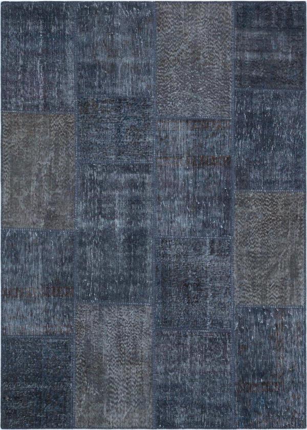 Grandhedef Halı Geneleksel El Dokuma Gri Rengi Patchwork Halı - Image 1