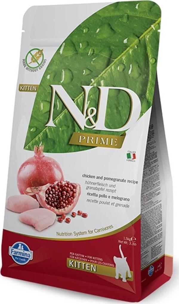 N&D Tahılsız Kitten Tavuklu Narlı Yavru  Kedi Maması 5 Kg - Image 1