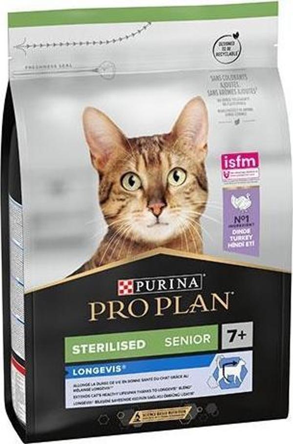 Pro Plan Sterilised Senior Hindili 7+ Yaşlı Kedi Maması 3 Kg - Image 1