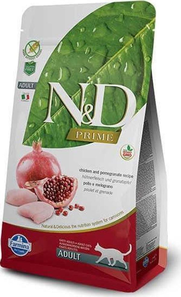 N&D Tahılsız Tavuklu Narlı Yetişkin Kedi Maması 1,5 Kg - Image 1