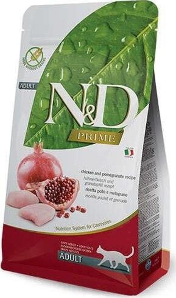 N&D Tahılsız Tavuklu Narlı Yetişkin Kedi Maması 5 Kg - Image 1