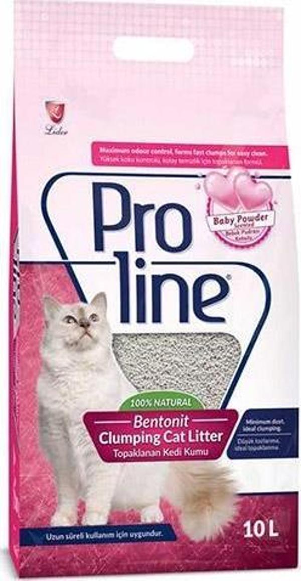 Proline Bebek Pudra Kokulu Bentonit Kedi Kumu 10 Lt - Image 1