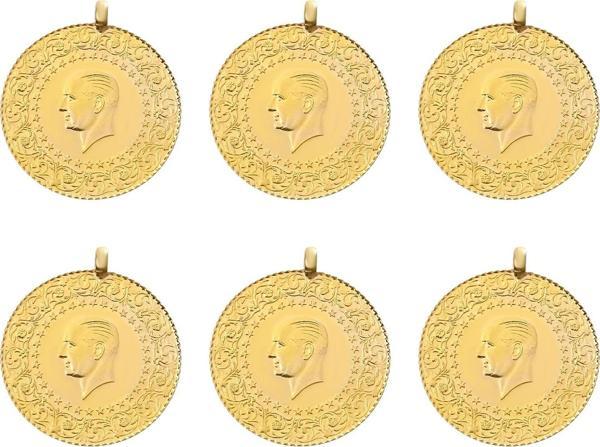 Gekas Kuyumculuk Yeni Kulplu Ziynet Yarım Altın 6 Adet - Image 1
