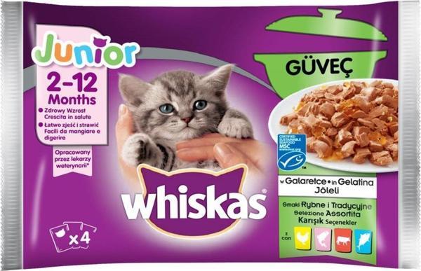 Whiskas Pouch Güveç Klasik Seçenekler Yavru Kedi Konservesi 4 x 85 Gr - Image 1