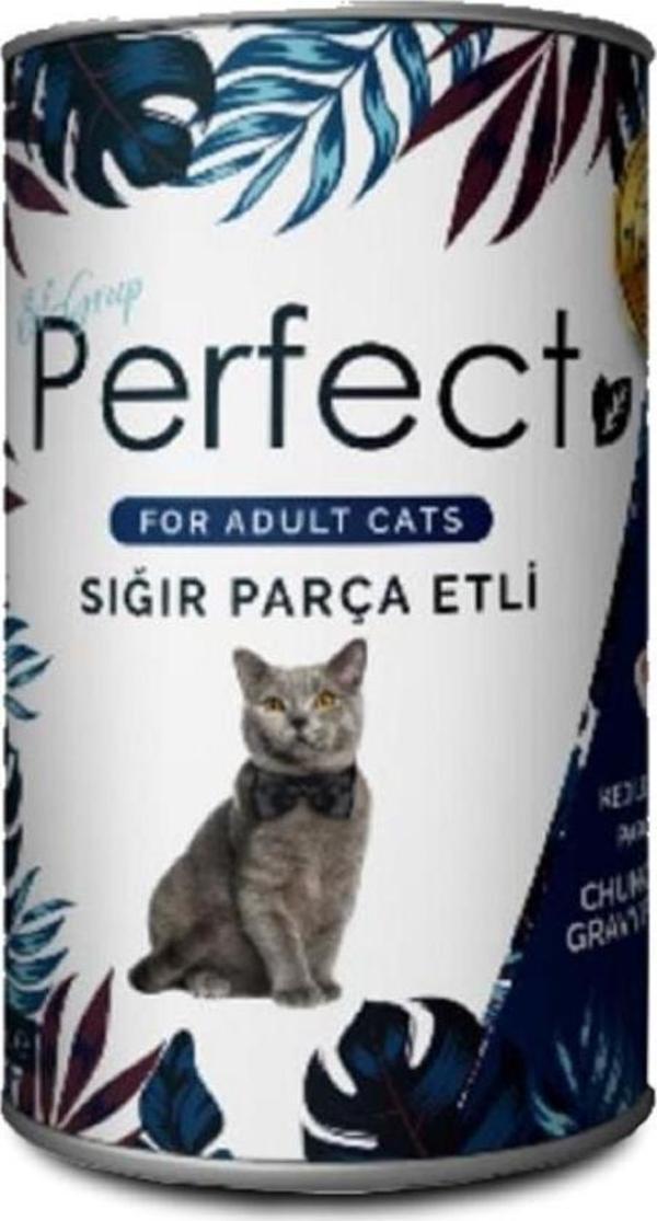 Perfect Beef Sığır Eti Parçacıklı Yetişkin Kedi Konservesi 400 Gr - Image 1