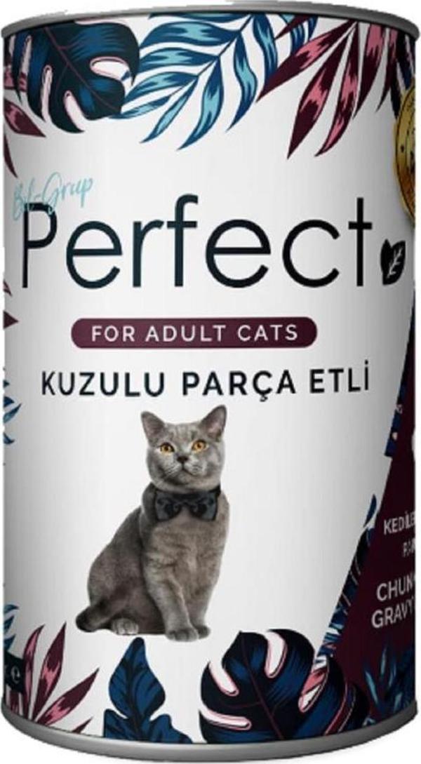 Perfect Lamb Kuzu Eti Parçacıklı Yetişkin Kedi Konservesi 400 Gr - Image 1