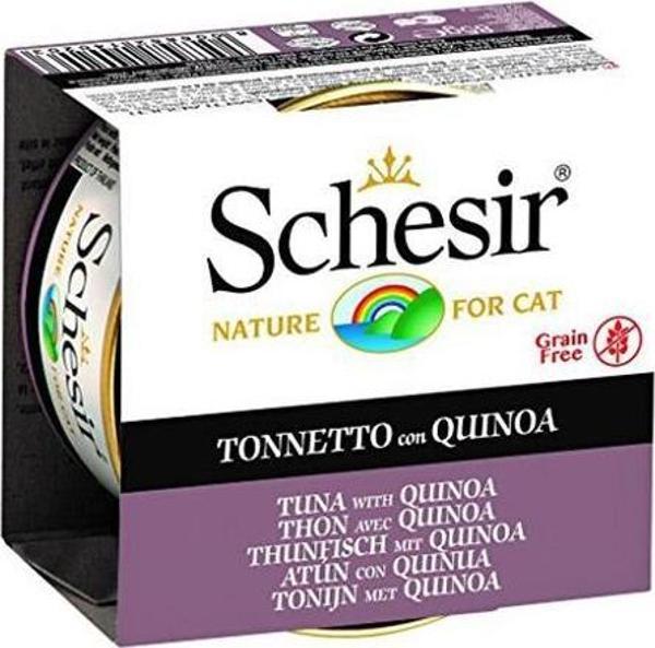 Schesir Jelly Tuna Balıklı ve Kinoa Tahılsız Kedi Konservesi 85 Gr - Image 1