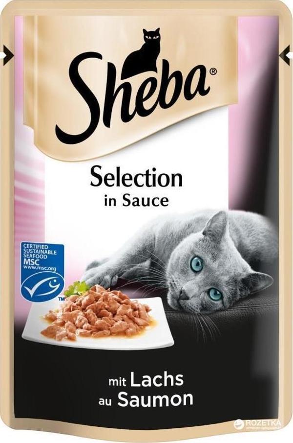 Sheba Pouch Somonlu Yetişkin Kedi Konservesi 85gr - Image 1