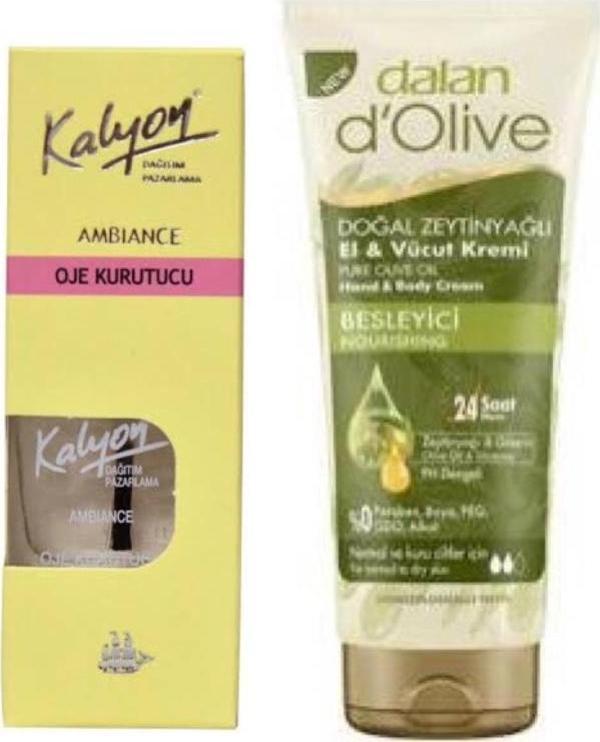 Kalyon Oje Kurutucu Fırçalı + Dalan Tüp Krem 20 Ml - Image 1