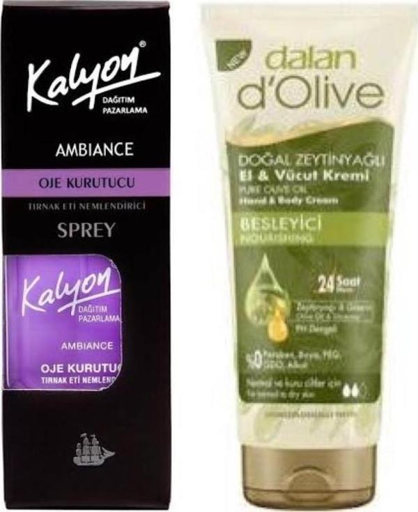 Kalyon Oje Kurutucu Sprey + Dalan Tüp Krem 20 Ml - Image 1