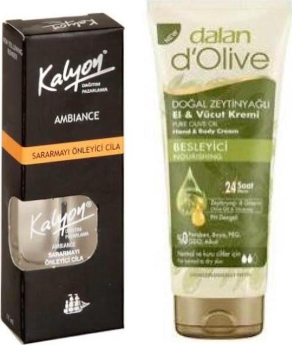 Kalyon Sararmayı Önleyici Cila + Dalan Tüp Krem 20 Ml - Image 1