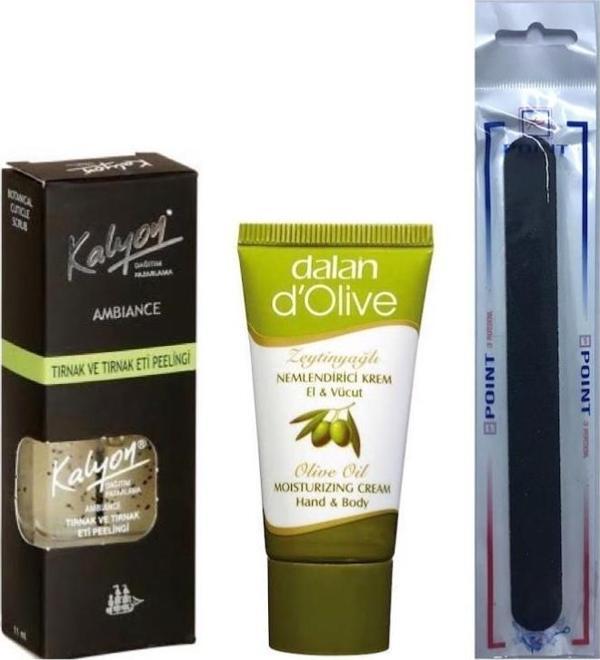 Kalyon Tırnak Eti Peelingi + Dalan Krem 20 Ml + Tırnak Törpüsü  - Image 1