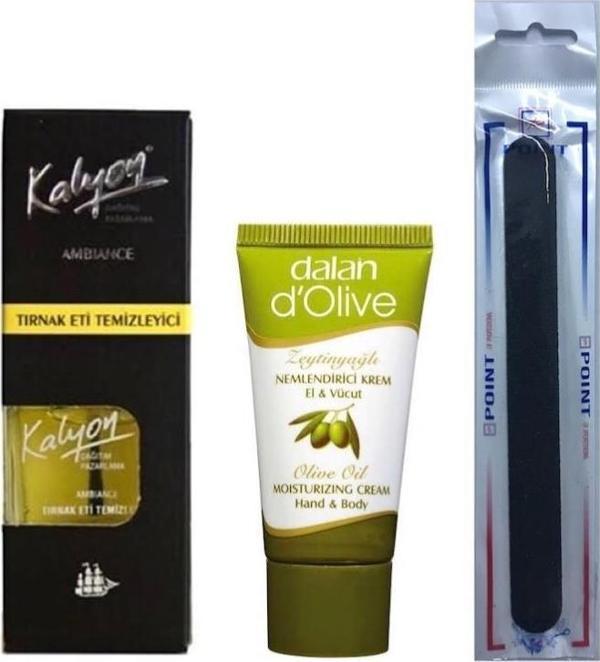 Kalyon Tırnak Eti Temizleyici + Dalan Krem 20 Ml + Tırnak Törpüsü  - Image 1