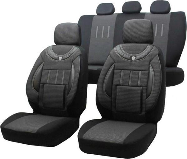 Renault Kangoo 2+1 Uyumlu Oto Koltuk Kılıfı FÜME - SİYAH - Image 1