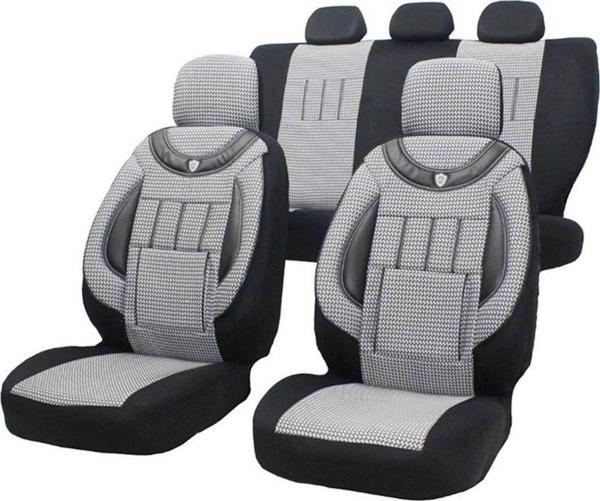 Renault Kangoo 2+1 Uyumlu Oto Koltuk Kılıfı GRİ - SİYAH - Image 1