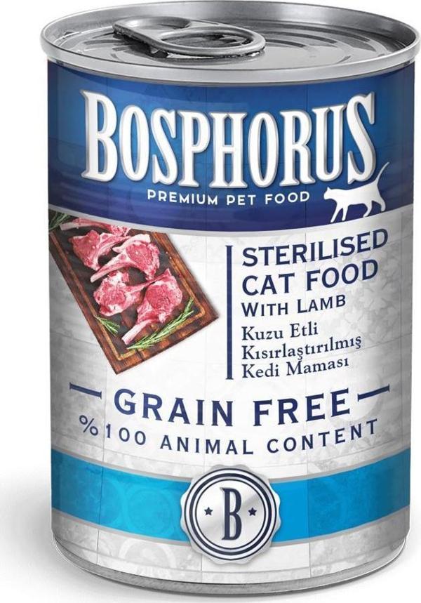 Bosphorus Tahılsız Kuzu Etli Kısırlaştırılmış Kedi Konservesi 415 Gr - Image 1