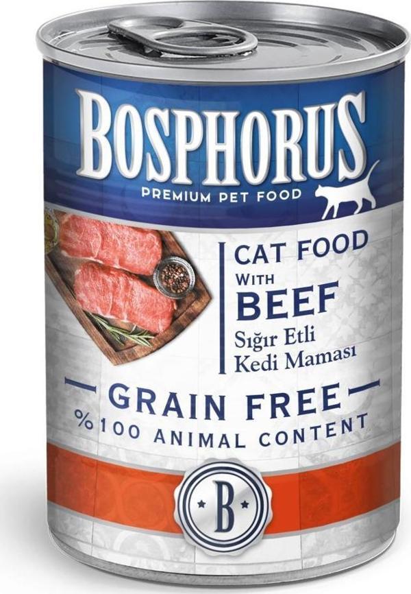 Bosphorus Tahılsız Sığır Etli Kedi Konservesi 415 gr - Image 1