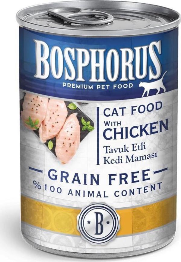 Bosphorus Tahılsız Tavuk Etli Kedi Konservesi 415 gr - Image 1