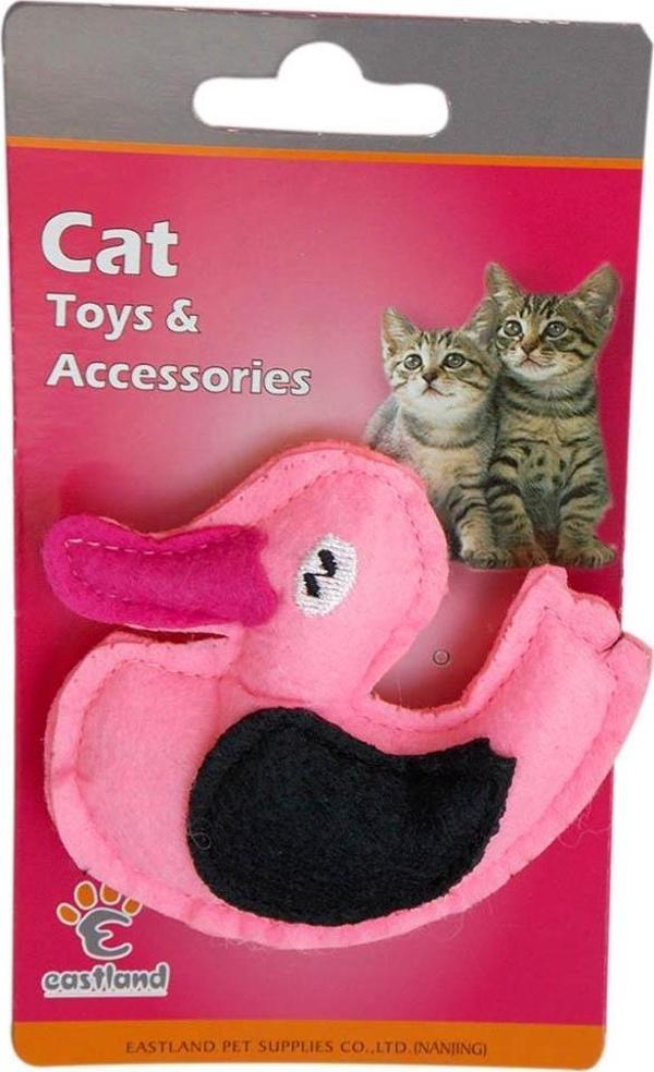 Eastland Kedi Otlu Peluş Ördek Oyuncak 8,5cm - Image 1