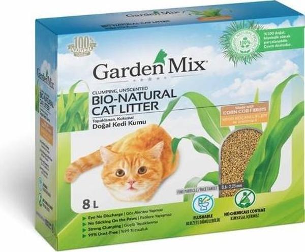 Garden Mix Topaklanan Mısır Koçanı Lifli Kedi Kumu 8 Lt. - Image 1