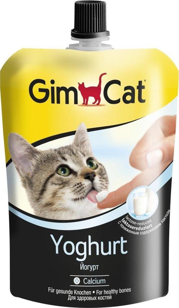 Gimcat Atıştırmalık Kalsiyum Katkılı Yogurt Sıvı Kedi Ödülü 150 Gr - Image 1