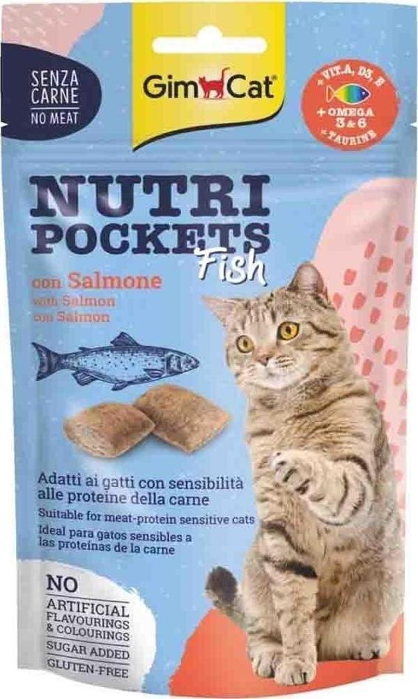 GimCat Kedi Ödül Tableti Np Fısh Wıth Salmon 60gr - Image 1