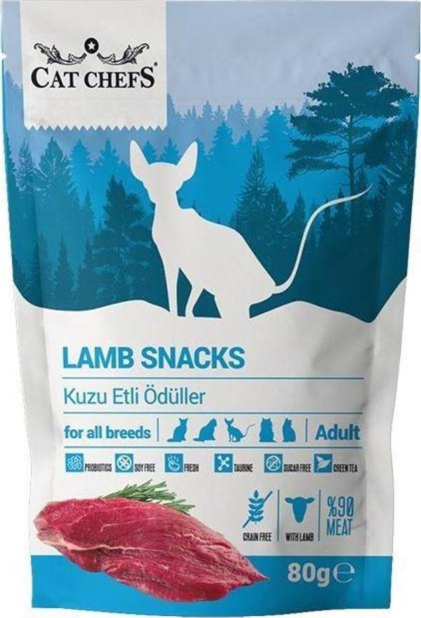 Cat Chefs Lamb Snacks 80 gr (Kuzu Etli Kedi Ödülü) - Image 1