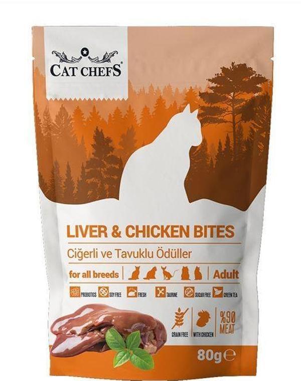 Cat Chefs Liver Chicken 80 gr (Ciğerli ve Tavuk Etli) - Image 1