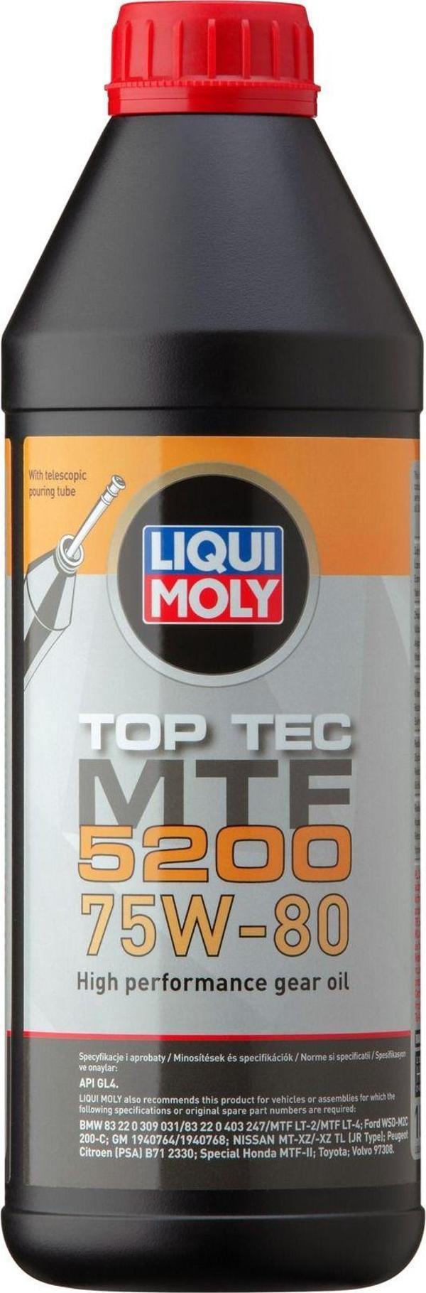 Liqui Moly Top Tec Mtf 5200 75W - 80 1 Litre Yeni Üretim Tarihli - Image 1