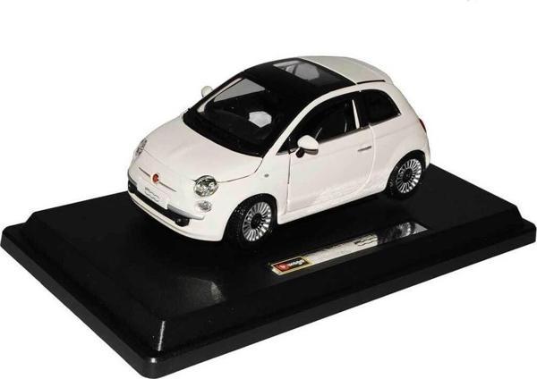 22106 Burago 1:24 Fiat 500 2007 Model Araba - Image 1